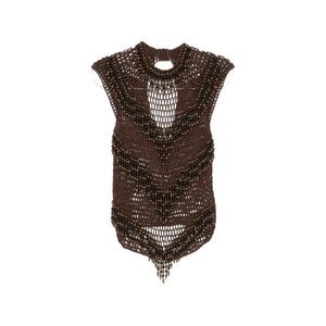 Bless Brown Tops - Vests & Tank Tops Women